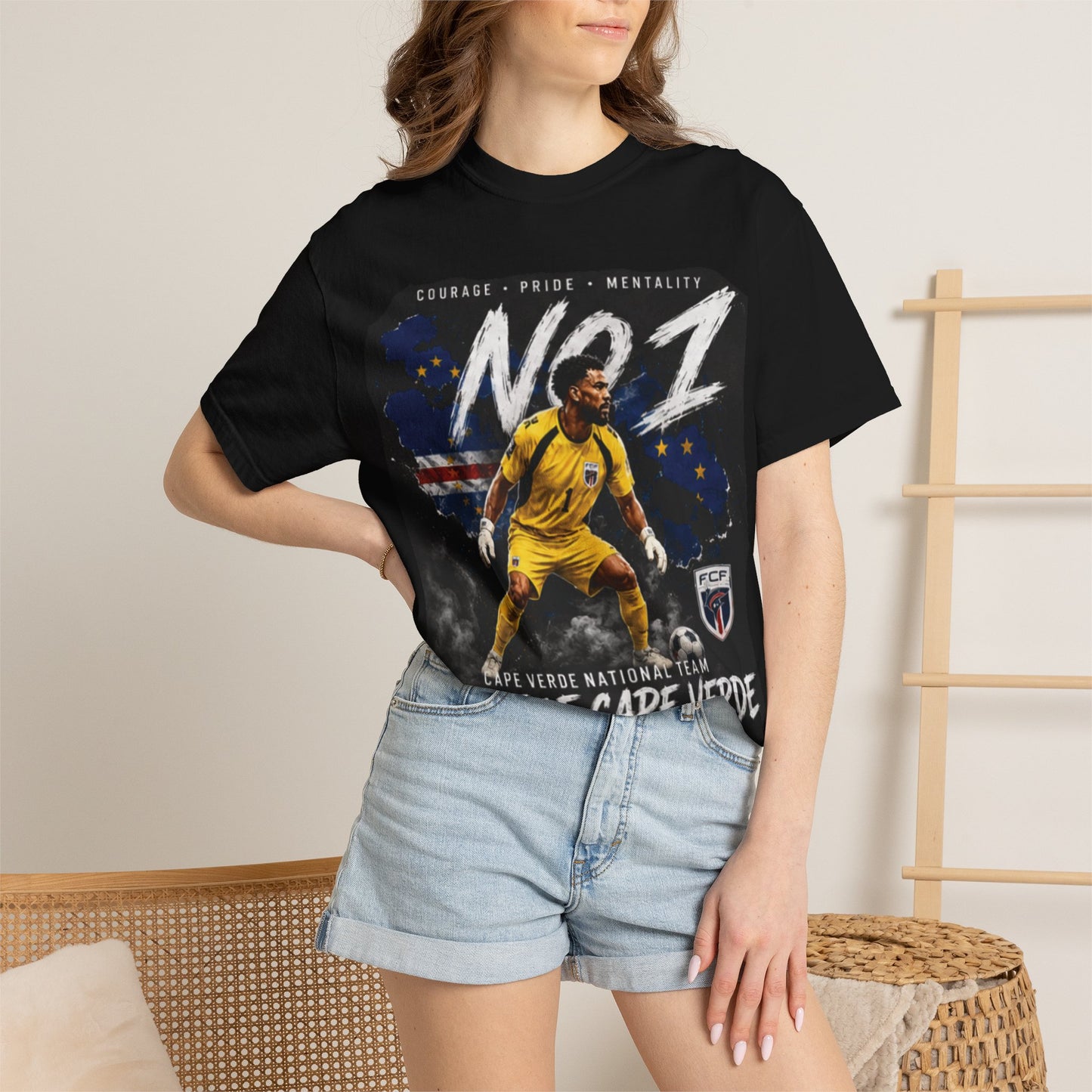 Vozinha Number 1 "Best Goalkeeper in World Cup" T-Shirt — Cabo Verde National Team Fan Tee