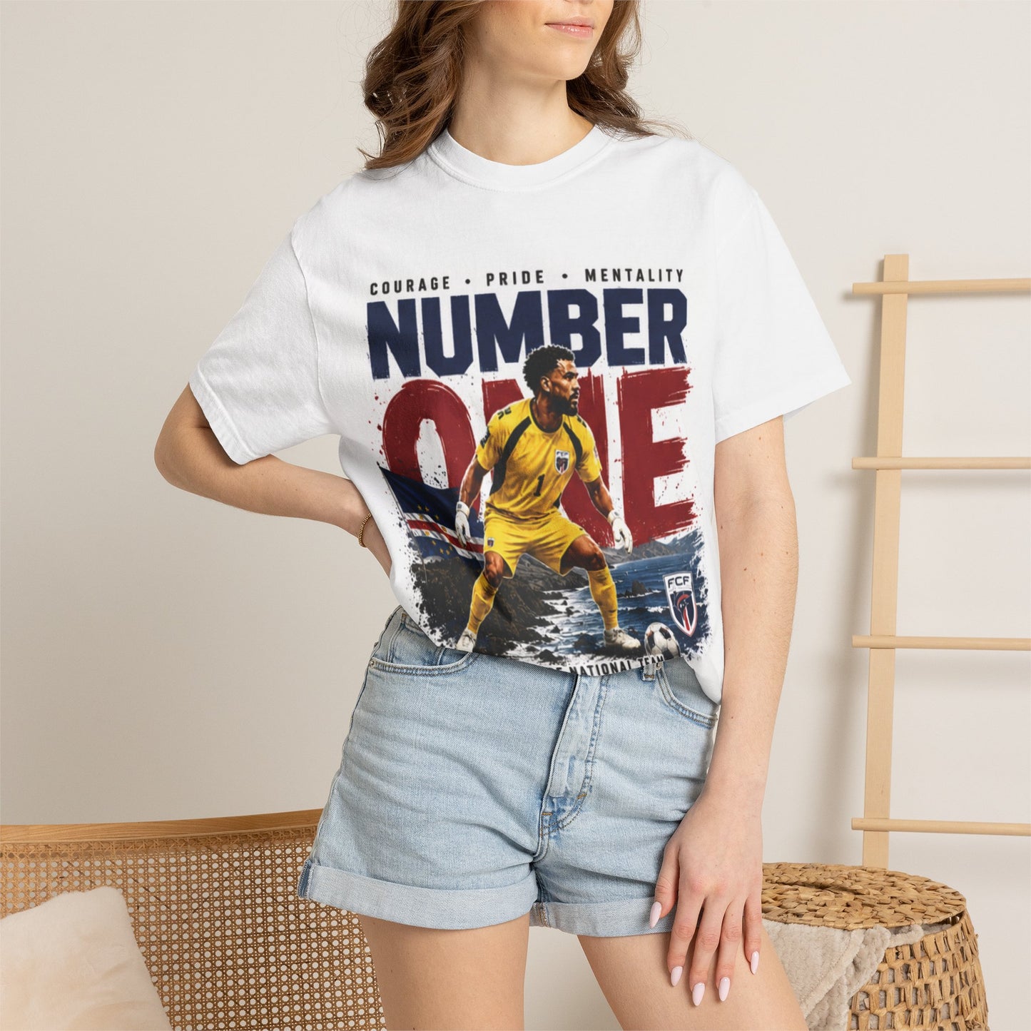 Vozinha Number 1 "Best Goalkeeper in World Cup" T-Shirt — Cabo Verde National Team Fan Tee