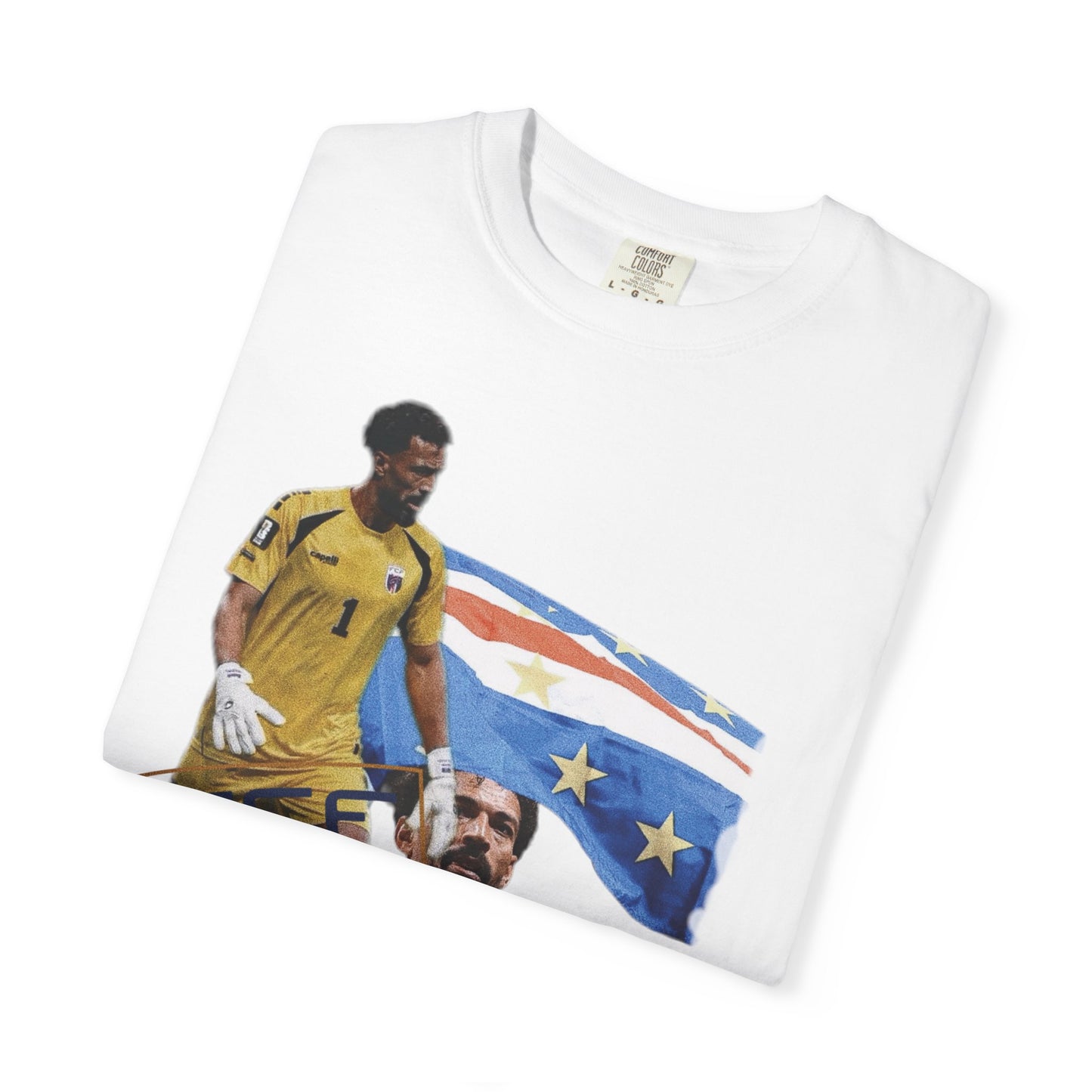 Vozinha #1 Cabo Verde Goalkeeper Graphic T-Shirt