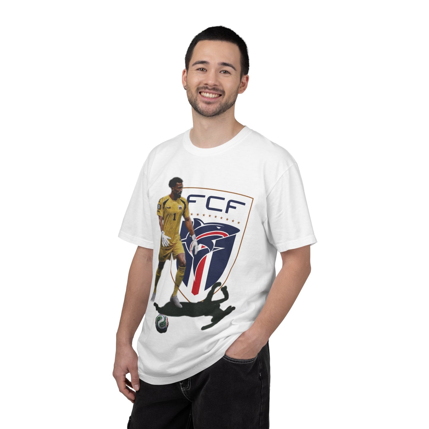 Vozinha #1 Cabo Verde Goalkeeper Graphic T-Shirt