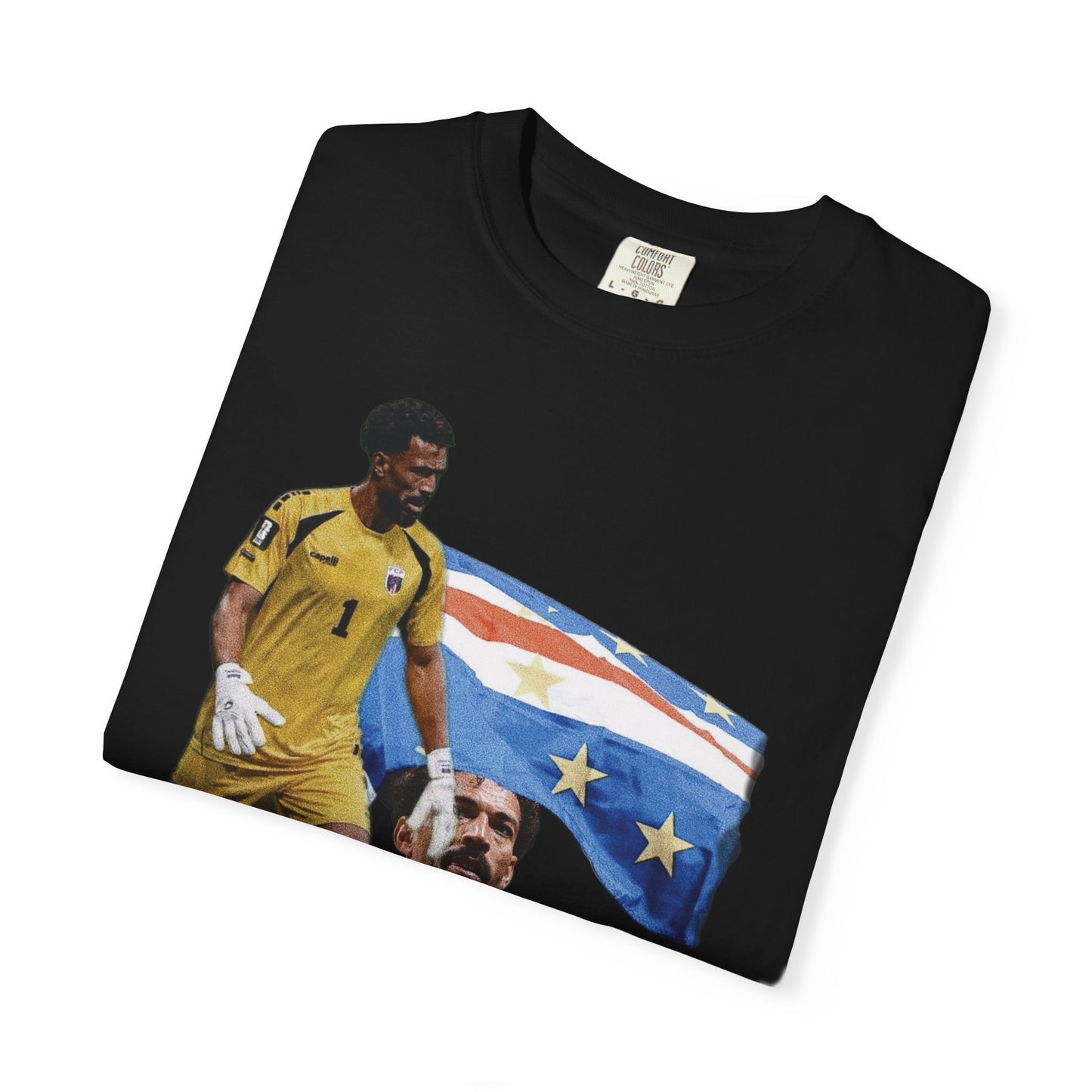 Vozinha #1 Cabo Verde  Goalkeeper Graphic T-Shirt — World Cup Fan Tee