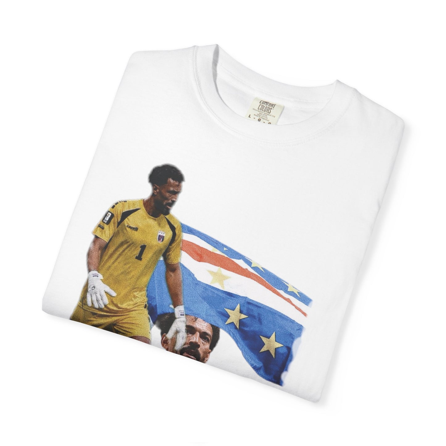 Vozinha #1 Cabo Verde  Goalkeeper Graphic T-Shirt — World Cup Fan Tee