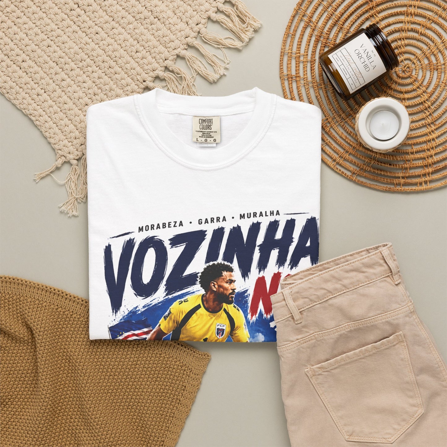 Vozinha "Best Goalkeeper in World Cup" T-Shirt — Cabo Verde National Team (Portuguese)