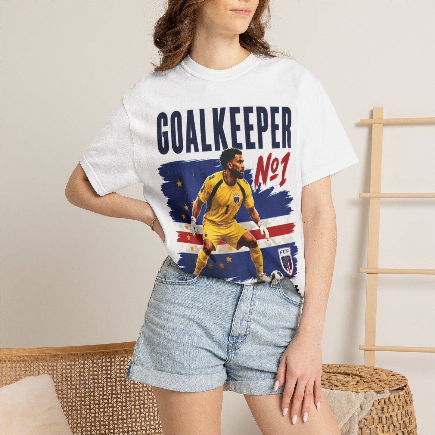 Vozinha #1 Cabo Verde Goalkeeper T-Shirt — National Team World Cup Fan Tee
