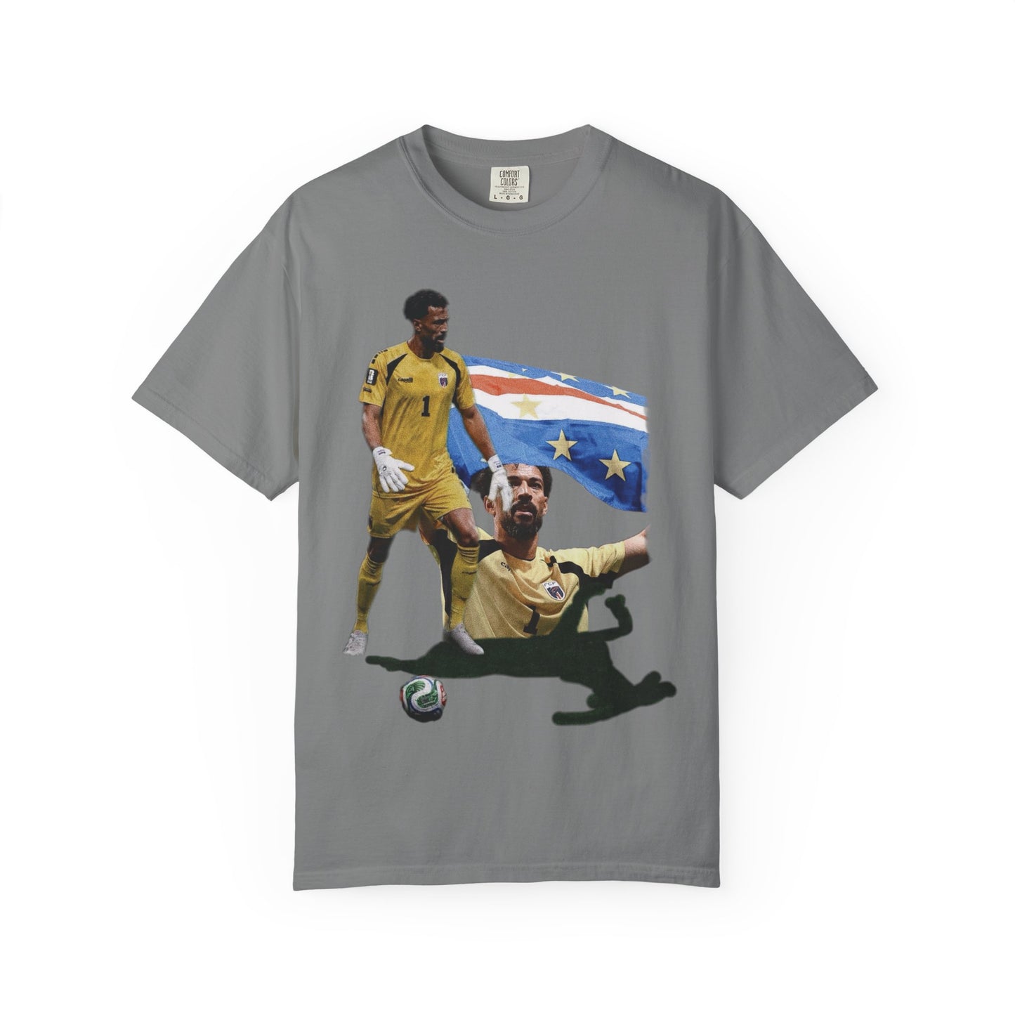 Vozinha #1 Cabo Verde  Goalkeeper Graphic T-Shirt — World Cup Fan Tee