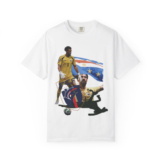 Vozinha #1 Cabo Verde Goalkeeper Graphic T-Shirt