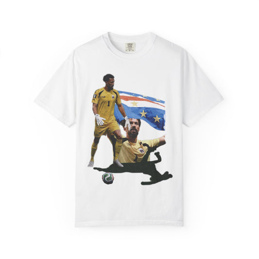 Vozinha #1 Cabo Verde  Goalkeeper Graphic T-Shirt — World Cup Fan Tee